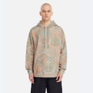 Les Benjamins Hoodie‎ 002 Green Basil Flame Orange